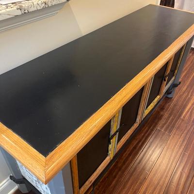 Multicolor Wood & Iron Console Cabinet (BLR-MG)