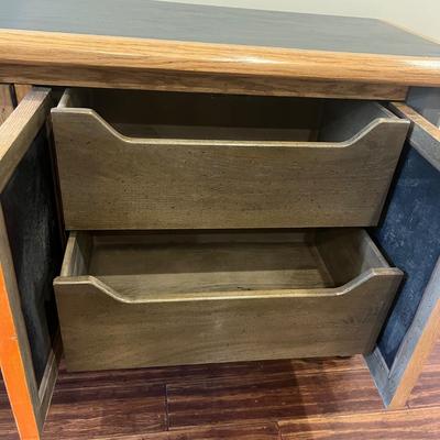 Multicolor Wood & Iron Console Cabinet (BLR-MG)