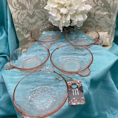 Anchor Hocking Dessert Bowls w/handles