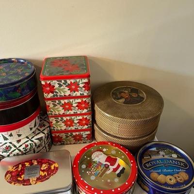 Lot of Storage Tins (G)