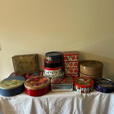 Lot of Storage Tins (G)
