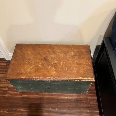 Monogrammed Wooden Trunk (BLR-RG)
