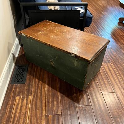 Monogrammed Wooden Trunk (BLR-RG)