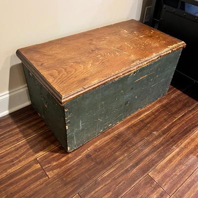 Monogrammed Wooden Trunk (BLR-RG)