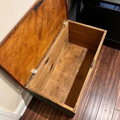 Monogrammed Wooden Trunk (BLR-RG)