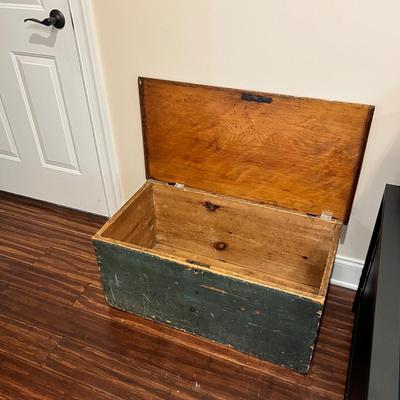 Monogrammed Wooden Trunk (BLR-RG)