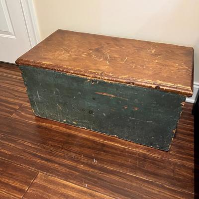 Monogrammed Wooden Trunk (BLR-RG)
