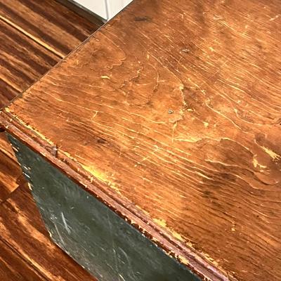 Monogrammed Wooden Trunk (BLR-RG)