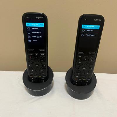 Two Harmony Remotes With Two Logitech Hubs (BLR-MG)