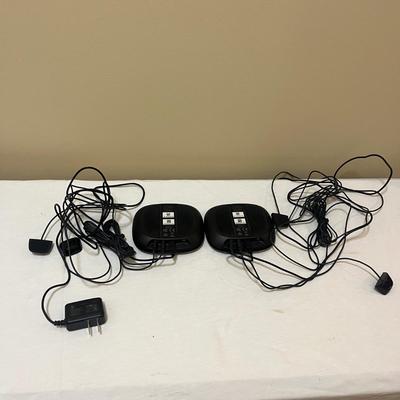 Two Harmony Remotes With Two Logitech Hubs (BLR-MG)