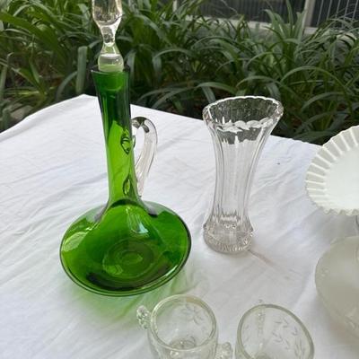 Apothecary Libby bottles, glass candy