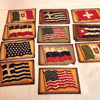 Lot #210 Lot of 14 Antique Tobacco Flannets