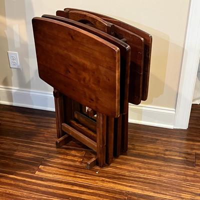 Set of Wooden TV Trays/Tables (BD-RG)