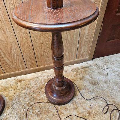 Five Wood Lamps w/Shades (G5-JS)