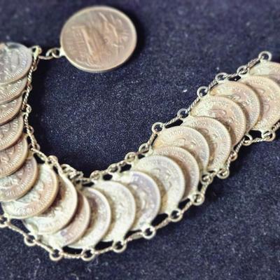 Centavo Chain Coin Bracelet
