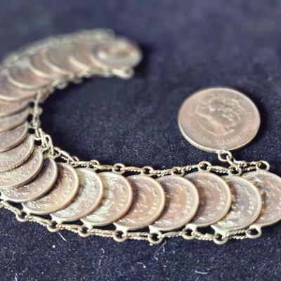 Centavo Chain Coin Bracelet