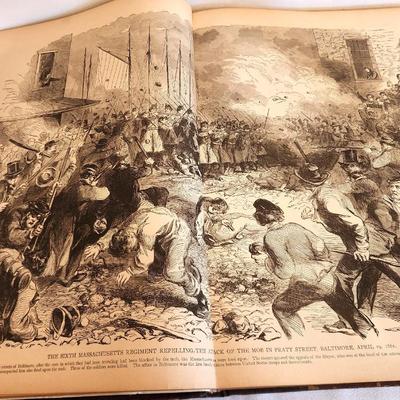 Lot #221 The American Soldier in the Civil War - 536 pages, published 1895. Oversized 12" x 17", hardcover