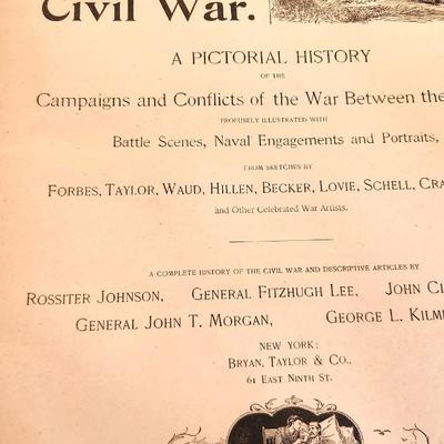 Lot #221 The American Soldier in the Civil War - 536 pages, published 1895. Oversized 12" x 17", hardcover