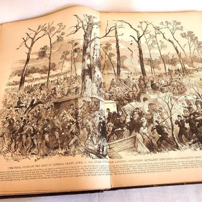 Lot #221 The American Soldier in the Civil War - 536 pages, published 1895. Oversized 12" x 17", hardcover