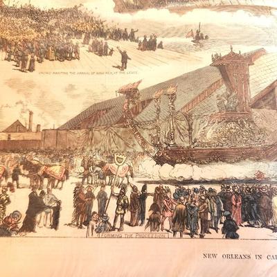 Lot #222 Harper's Weekly - 1879's - Carnival in New Orleans
