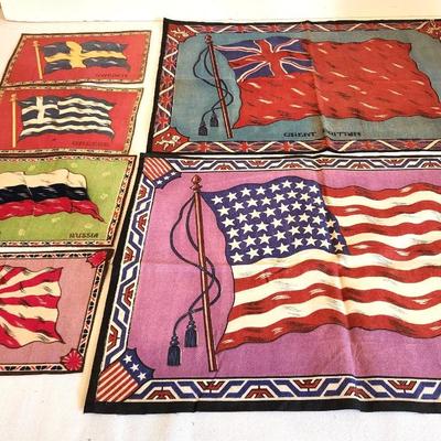 Lot #224 Lot of 6 Antique Tobacco Felts, including 3 large