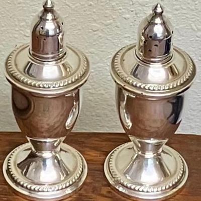 Sterling Salt And Pepper Shakers