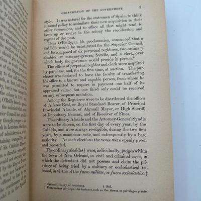 Four-volume set of "History of Louisiana" by Charles Gayarré