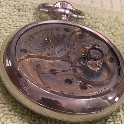 Columbus Watch Co Railway King Pocket Watch #350117
