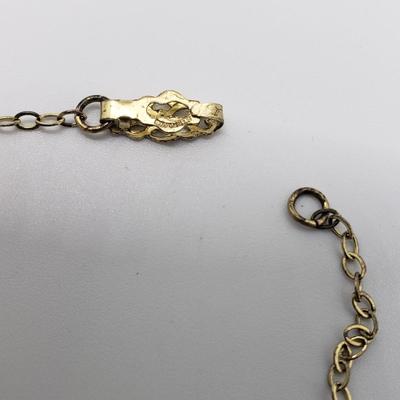 LOT 45: B Co Sterling Necklace Tri Color Locket 18" Chian 8.44g