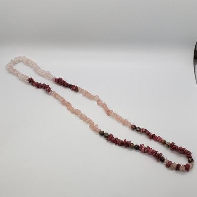 LOT 49: 30" Strand Natural Gemstone Necklace