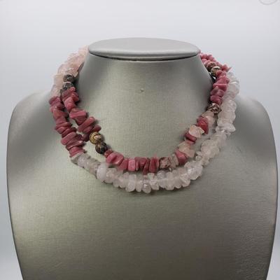 LOT 49: 30" Strand Natural Gemstone Necklace