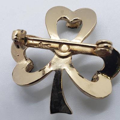 LOT 55: Assorted Brooches; 12k GF Burt Cassell, Crown Trifari, Coro