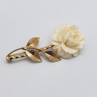 LOT 55: Assorted Brooches; 12k GF Burt Cassell, Crown Trifari, Coro