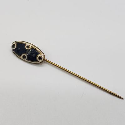 LOT 61: Collection of Antique Enameled Stick Pins & Others