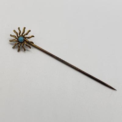 LOT 61: Collection of Antique Enameled Stick Pins & Others