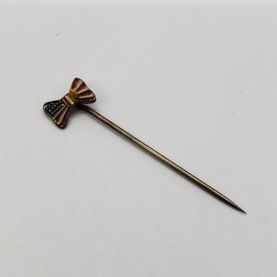 LOT 61: Collection of Antique Enameled Stick Pins & Others