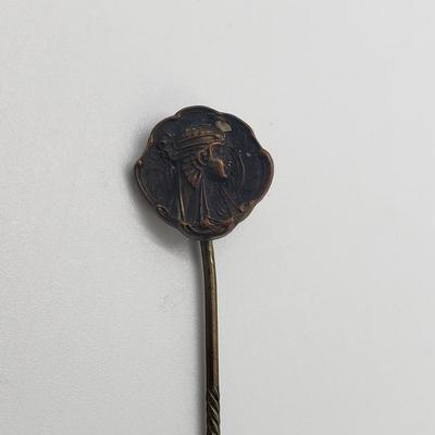 LOT 62: Assortment of Antique Stick Pins, Egyptian Revival, Porcelain Cameo, Art Nouveau & More