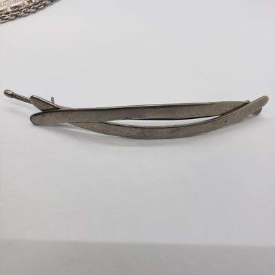 LOT 63: Collection of Pendants and Necklaces with Silver Tone Hair Barrette