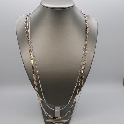 LOT 63: Collection of Pendants and Necklaces with Silver Tone Hair Barrette