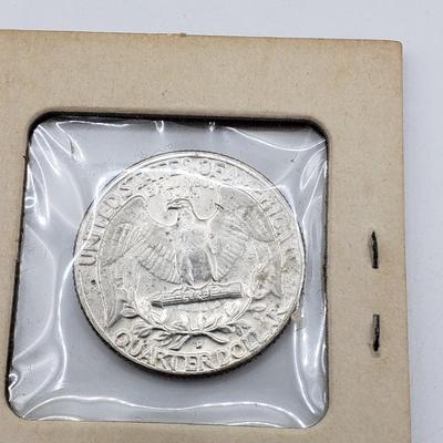 LOT 79: U.S. Coins-90%Silver; Two 1964 Kennedy Half Dollars & Silver Quarters 1932(4) & 1964