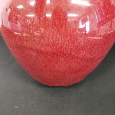 LOT 98: Chinese Sang de Beouf Oxblood Glazed Vase
