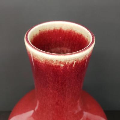 LOT 98: Chinese Sang de Beouf Oxblood Glazed Vase