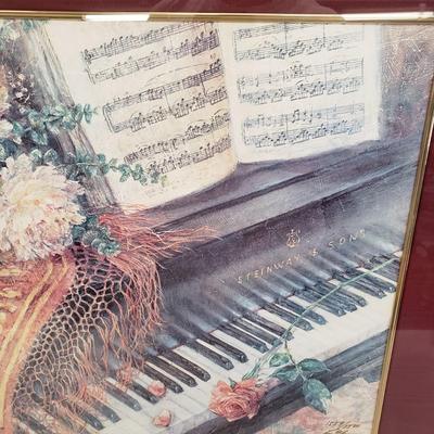 LOT 129: Framed Print "Music Room VI-Romantic Overture" Singed Lena Liu