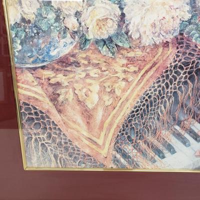 LOT 129: Framed Print "Music Room VI-Romantic Overture" Singed Lena Liu