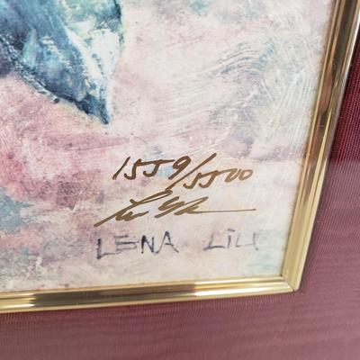 LOT 129: Framed Print "Music Room VI-Romantic Overture" Singed Lena Liu