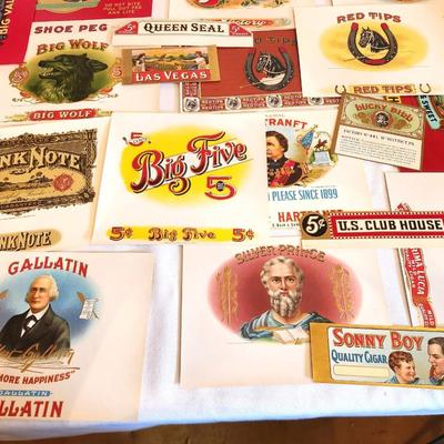 Lot #234 Large Lot of Antique unused Cigar Box Labels - all you see here
