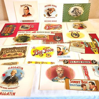 Lot #234 Large Lot of Antique unused Cigar Box Labels - all you see here