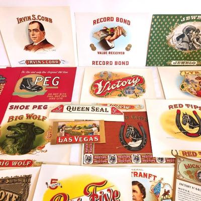 Lot #234 Large Lot of Antique unused Cigar Box Labels - all you see here