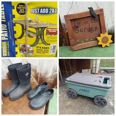Ames Garden Cart, Bird Food/Feeders & Misc Yard Equipment (G-BBL)