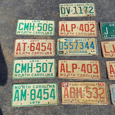 1970s North Carolina License Plates (G-BBL)